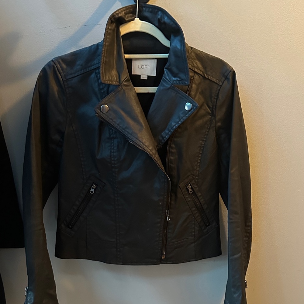 LOFT Leather Coated Moto Jacket